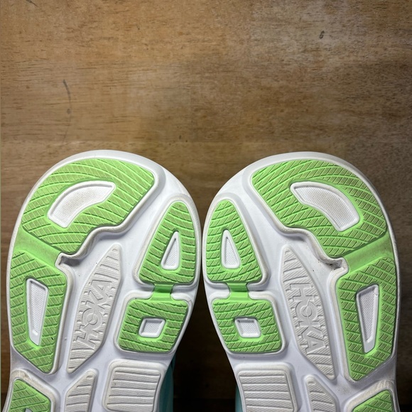 Hoka One One Bondi 9 REFLECTIVE Mens Size 14 Running Shoes Luna Moth Blue Spark - Picture 9 of 12